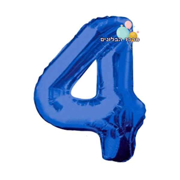 ספרה 4 כחול "34